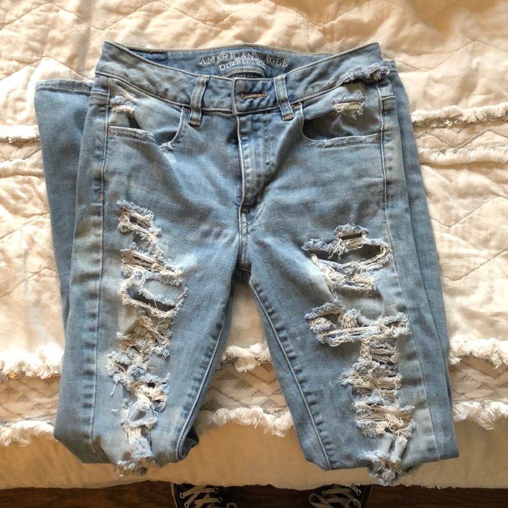 American Eagle Ripped Skinny Jeans
